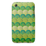 Ocean Swirls Green iPhone 3 Case
