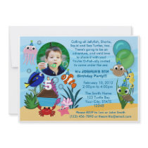 Ocean Under The Sea Birthday Invitation