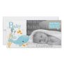 Ocean View Baby Photo Annoucement Photo Card Template