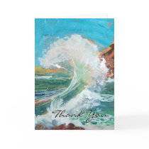 Ocean Wave Thank You Card