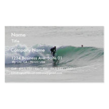 Ocean Waves Surfing Surfers Business Card Templates