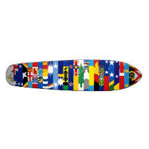 Oceanian Flags Skateboard
