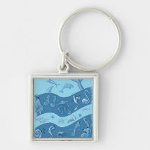 Ocean's Symphony Key Chains