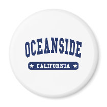 Oceanside California College Style tee shirts magnets