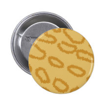 Ocelot Animal Print Pattern, Brown and Tan Colours Pins