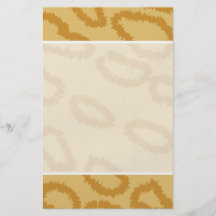 Ocelot Animal Print Pattern, Brown and Tan Colours Flyers