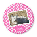 Ocelot Photo Frames - Pink magnets