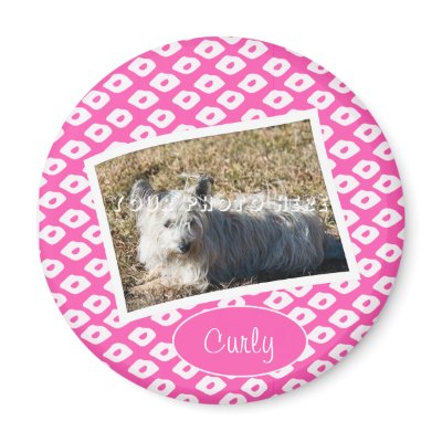 Ocelot Photo Frames - Pink Magnet by Beachwalker