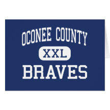 Oconee County Braves Middle Watkinsville Greeting Cards
