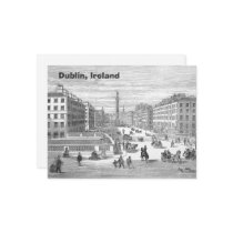 O'Connell Street Vintage Dublin Ireland Postcard