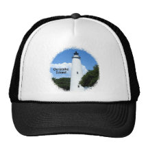 Ocracoke Island Light Trucker Hats