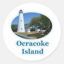 Ocracoke Island, North Carolina Round Stickers