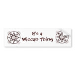 Octagram Bumper Sticker