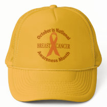 OCTOBER is Breast Cancer Awareness Month Trucker Hat
