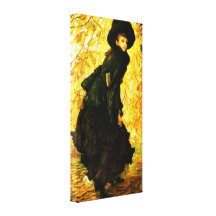 October ~ James Tissot Stretched Canvas Print