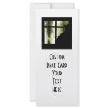 October Showers Cat Silhouette At Window Yellow Rack Cards