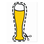 octoberfest cutout wheat beer bavaria postcard