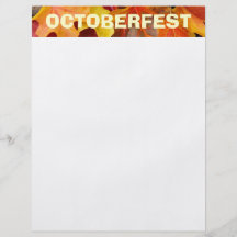 OCTOBERFEST Flyer paper Autumn Leaves