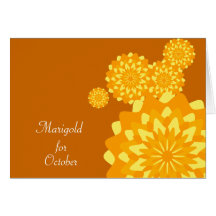 October's Birth Flower-Customize Card