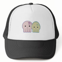 octopus and squid pals trucker hats
