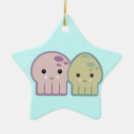 octopus and squid pals ornaments