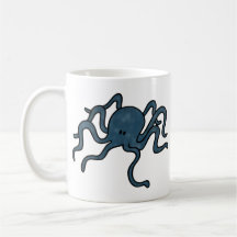 Octopus Blue Mug