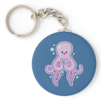 Octopus Loves You Keychains