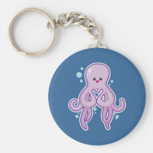 Octopus Loves You Keychains