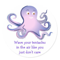 Octopus Tentacles Round Sticker