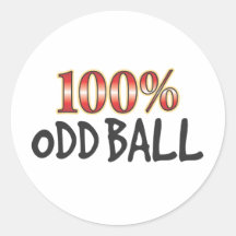 Odd Ball 100 Percent Sticker