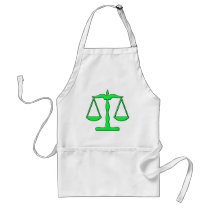 oddRex scales of justice Aprons
