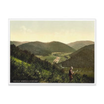 Oderthal and view of Brocken, Hartz, Germany magni Postcard