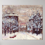 Odessa City in winter art poster posters