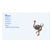 Odetta Ostrich Business Card Template