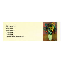 Odilon Redon's Vase with Flowers (1914) Business Cards