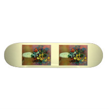 Odilon Redon's Vase with Flowers (1914) Skateboards