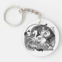 Odin and Sleipnir Acrylic Keychain