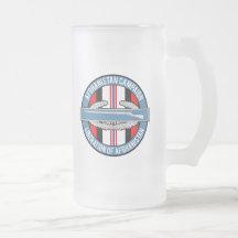 OEF Afghanistan Liberation CIB Glass Beer Mug