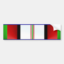 OEF Afghanistan Veteran Ribbon Bumper Sticker