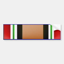 OEF Iraq Veteran Ribbon Bumper Sticker