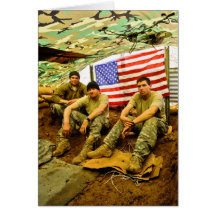 OEF Soldiers Greeting Card
