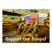OEF Soldiers, Support Our Troops Greeting Cards