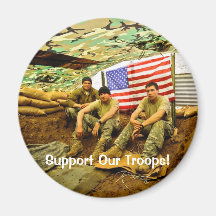 OEF Soldiers, Support Our Troops Refrigerator Magnets