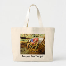OEF Soldiers, Support Our Troops Tote Bags