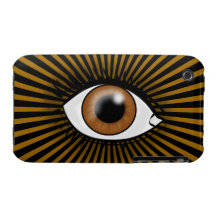 Oeil solaire de Brown Coques iPhone 3 Case-Mate