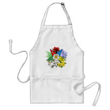 OES Floral Emblem Apron