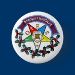 OES Holiday Wreath buttons