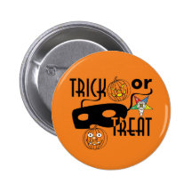 OES Trick or Treat Pinback Button
