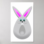 Oeuf de lapin de Pâques Poster