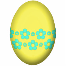 Oeuf de pâques de fleur (jaune) photos en relief